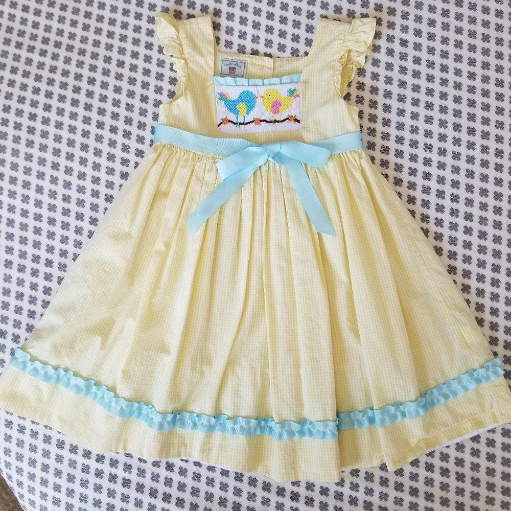 Precious Springtime Yellow Gingham Dress by Marmellata
